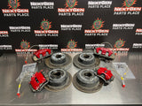 04-06 PONTIAC GTO BRAKE KIT DBA SLOTTED FRONT/REAR ROTORS W HAWK HPS PADS #762