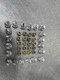 97-04 C5 CORVETTE 19MM LUG NUTS SET WITH COVERS SET OF 20 OEM #VV1017