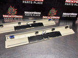 2011 FORD MUSTANG GT LH AND RH ILLUMINATED DOOR SILL TRIM SET TAN OEM #1357