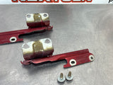 2011 FORD MUSTANG GT RH AND LH HOOD HINGES RED OEM #449
