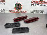 08-09 PONTIAC G8 RED METALLIC HOOD SCOOP VENTS W DUCTS OEM #542