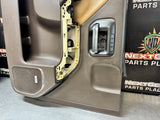 2017 CHEVY SILVERADO 2500 HIGH COUNTRY LF COCOA DOOR PANEL OEM #1280