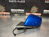 2017 FORD MUSTANG GT LH DRIVER SIDE VIEW MIRROR BLUE OEM #1378