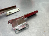 2011 FORD MUSTANG GT RH AND LH HOOD HINGES RED OEM #449