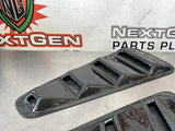 2012 FORD MUSTANG GT HYDRO DIPPED CARBON QUARTER GLASS WINDOW VENTS #406