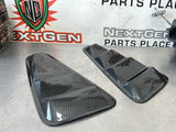 2012 FORD MUSTANG GT HYDRO DIPPED CARBON QUARTER GLASS WINDOW VENTS #406