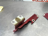 2011 FORD MUSTANG GT RH AND LH HOOD HINGES RED OEM #449