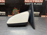2013 FORD MUSTANG GT LH DRIVER SIDE VIEW MIRROR WHITE OEM #1588