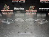 97-04 C5 CORVETTE TAILLIGHT METAL GRILL COVERS CHROME     #1150