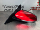10-14 FORD MUSTANG GT LH DRIVER SIDE VIEW MIRROR RED OEM #387