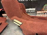 97-04 C5 CORVETTE CARGO TRUNK REAR LH CARPET FIRETHORN RED 10403333 #1425