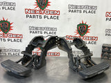 2012 FORD F150 DRIVER/ PASSENGER RETRACTABLE BED SIDE STEPS W BRACKETS OEM #461