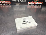 2012 C6 CORVETTE Z06/GRAND SPORT OWNERS MANUAL OEM #1409