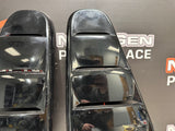 2012 FORD MUSTANG GT QUARTER GLASS WINDOW VENT COVERS BLK OEM #706