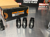2014 MUSTANG MISHIMOTO ALUMINUM LOCKING LUG NUTS 1/2 x20 23pc BLCK #733