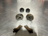 04-06 PONTIAC GTO RADIATOR RUBBER HOLD DOWN DONUTS WITH BRACKETS OEM #784