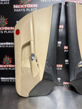 05-13 C6 CORVETTE CASHMERE/BLCK DOOR PANELS OEM #764