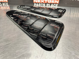 2012 FORD MUSTANG GT QUARTER GLASS WINDOW VENT COVERS BLK OEM #706