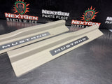 2011 FORD MUSTANG GT LH AND RH ILLUMINATED DOOR SILL TRIM SET TAN OEM #1494