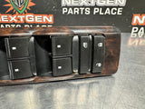 2011 SIERRA 2500HD LH DRIVER POWER WINDOW SWITCH WOODGRAIN 20835552 OEM #1377