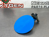10-14 FORD MUSTANG GT FUEL DOOR GAS LID TANK COVER GRABBER BLUE OEM #491
