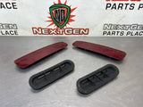 08-09 PONTIAC G8 RED METALLIC HOOD SCOOP VENTS W DUCTS OEM #542