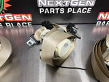 08-10 FORD F250 F350 TAN SEAT BELTS SET FRONT AND REAR RH LH w MIDDLE BELT #701