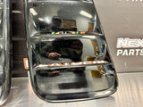2012 FORD MUSTANG GT QUARTER GLASS WINDOW VENT COVERS BLK OEM #706