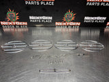 97-04 C5 CORVETTE TAILLIGHT METAL GRILL COVERS CHROME     #1150