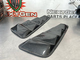 2012 FORD MUSTANG GT HYDRO DIPPED CARBON QUARTER GLASS WINDOW VENTS #406