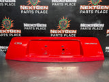04-06 PONTIAC GTO LICENSE PLATE TRUNK FILLER PANEL TORRID RED OEM #1522