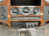 2009 FORD F250 F350 RADIO BEZEL CLIMATE CONTROL WOOD TRIM #700