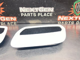 2018-2023 FORD MUSTANG GT LH AND RH HOOD VENTS WHITE OEM #1617