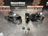 2012 C6 CORVETTE FRONT SEAT BELTS DRIVER / PASSENGER BLK OEM #1409