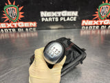2004 PONTIAC GTO 6 SPEED MANUAL SHIFTER KNOB W BOOT & TRIM RED STITCH OEM #1438