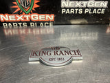 2012 FORD F350 KING RANCH TAILGATE EMBLEM OEM #4181