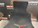 2011 C6 CORVETTE LLOYD FRONT FLOOR MATS BLACK OEM #741