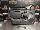 2011 CHEVY SILVERADO 2500 LT LF DRIVER INTERIOR DOOR PANEL OEM #710