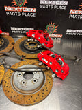 06-13 C6 Z06/GRANDSPORT PBR 6 PISTON FRONT 4 PISTON REAR BRAKE CALIPERS/ROTORS OEM #1409
