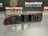 2011 SIERRA 2500HD LH DRIVER POWER WINDOW SWITCH WOODGRAIN 20835552 OEM #1377