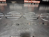 97-04 C5 CORVETTE TAILLIGHT METAL GRILL COVERS CHROME     #1150
