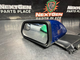 2017 FORD MUSTANG GT LH DRIVER SIDE VIEW MIRROR BLUE OEM #1378