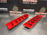 2013 FORD MUSTANG GT HOOD VENT LOUVERS PAIR RED OEM #1291