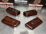 2008 FORD F250 LH & RH FRONT AND REAR DOOR WOODGRAIN WINDOW SWITCH SET OEM #694