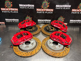 06-13 C6 Z06/GRANDSPORT PBR 6 PISTON FRONT 4 PISTON REAR BRAKE CALIPERS/ROTORS OEM #1409
