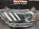 2016 FORD MUSTANG GT LH DRIVER SIDE XENON HEADLIGHT OEM #1478