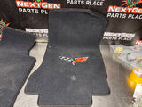 2006 C6 CORVETTE LLOYD FRONT FLOOR MATS BLACK OEM #1407