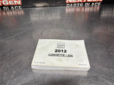 2012 C6 CORVETTE Z06/GRAND SPORT OWNERS MANUAL OEM #1409