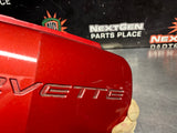 97- 04 C5 CORVETTE FRONT LICENSE PLATE COVER LIGHT CARMINE RED METALIC OEM 10256977 #1380