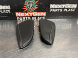 2016 CAMARO SS KNEE PADS CONSOLE TRIM BLCK LEATHER W/ GREY STITCHING OEM #1580